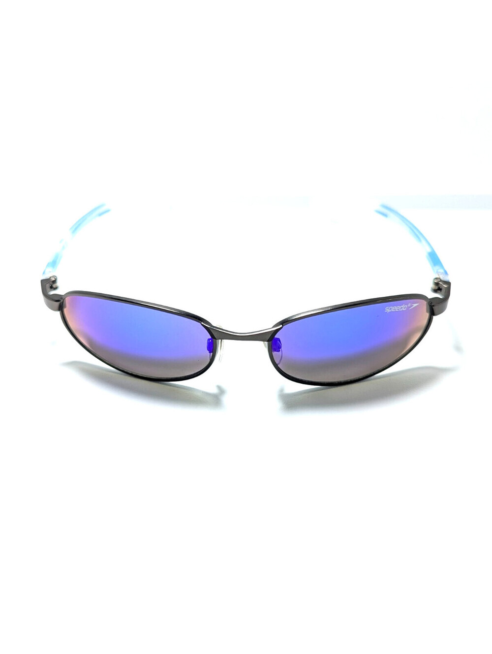 Speedo Retro Blue Mirrored UV Classic Blue Oval Men's Fashion Sunglasses